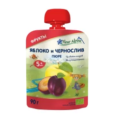 FLEUR ALPINE ПЮРЕ ЯБЛУКО ЧОРНОСЛИВ 90МЛ